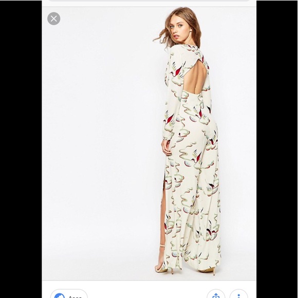 ASOS Other - Asos Jumpsuit in Painterly Bird Print